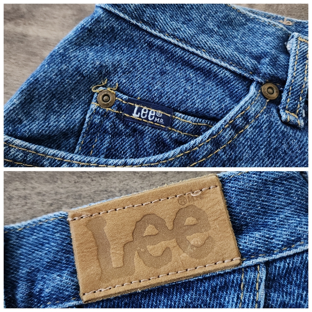 VTG Lee Relaxed Fit Tapered Leg Blue Jeans Women's Size 10 Long NWT - Picture 7 of 16